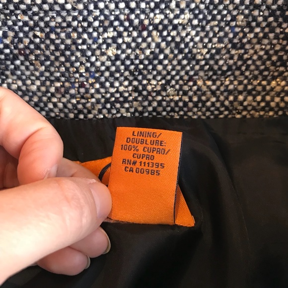 Tory Burch Navy Tweed Skirt - Picture 7 of 8